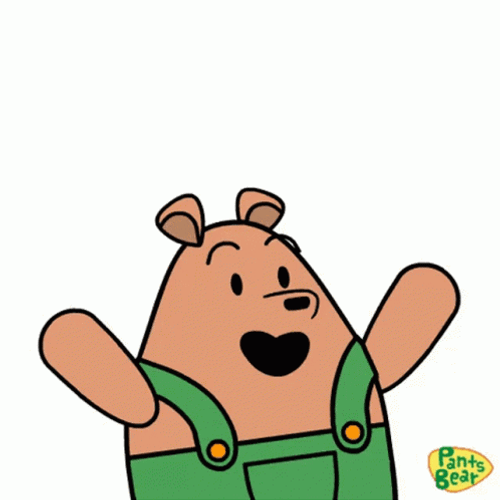 Its Friday Bear Kid Yippee Meme GIF