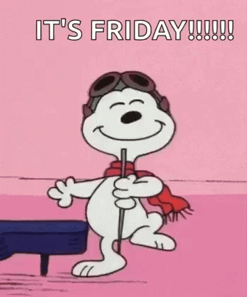 Its Friday Happy Dance Snoopy GIF