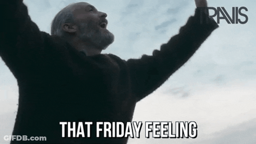 Its Friday Meme Happy Man Enjoys Friday Feeling GIF