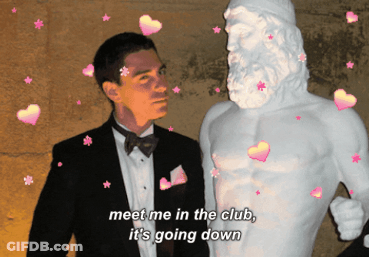 Its Going Down Floating Hearts GIF