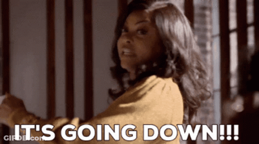 Its Going Down Frantic Taraji Henson GIF