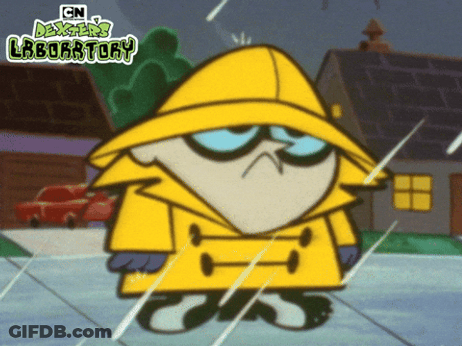 Its Gonna Rain Dexter's Laboratory GIF