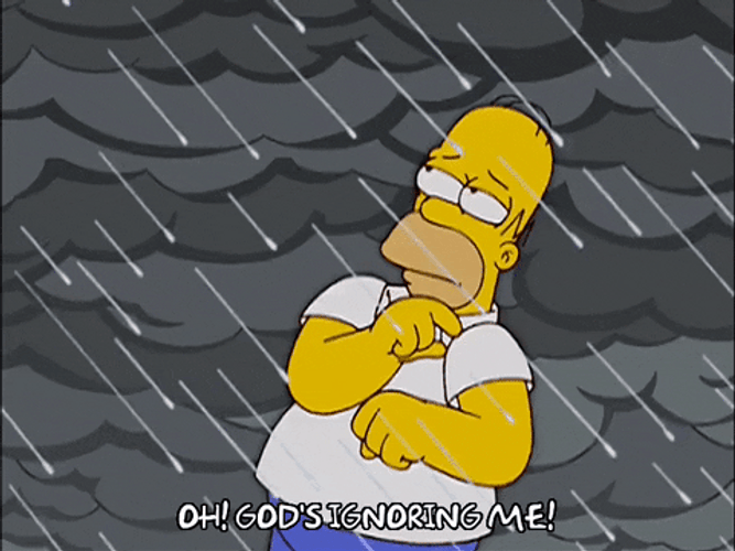 Its Gonna Rain Homer Simpson GIF