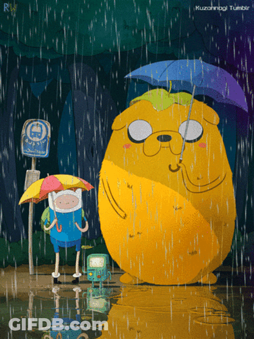 Its Gonna Rain Jake The Dog GIF