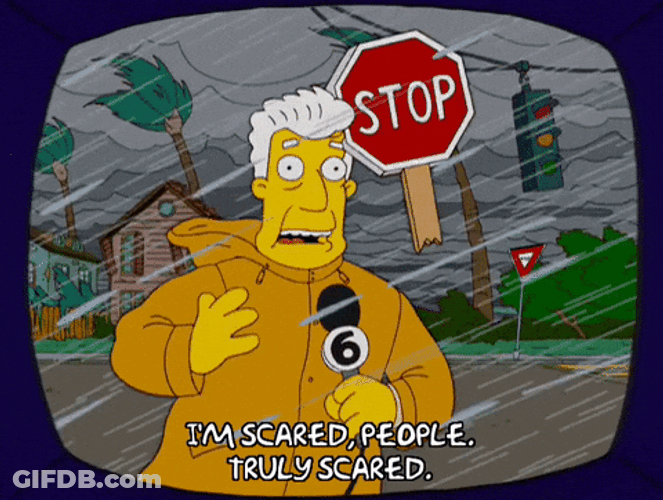 Its Gonna Rain Kent Brockman GIF