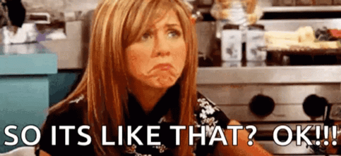Its Like That Unbelieving Jennifer Aniston GIF