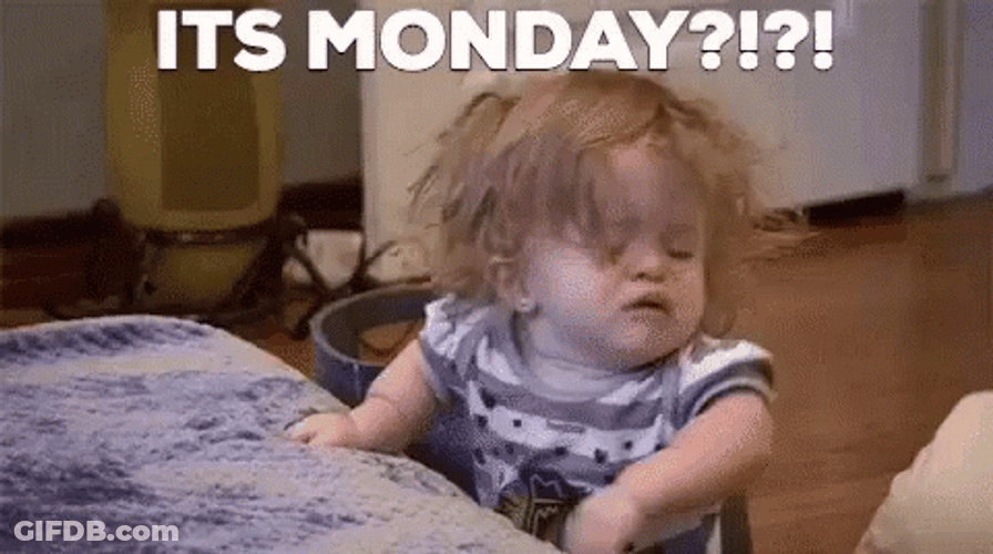 Its Monday Crying Baby GIF