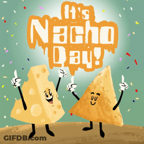 Its Nacho Day Party Confetti GIF