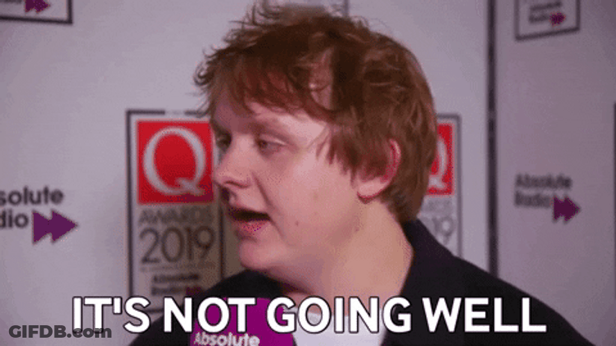 Its Not Going Well And Its Gone GIF