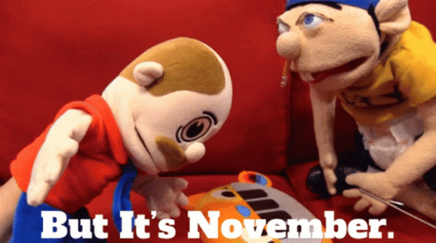 It’s November Super Mario Logan Puppets GIF