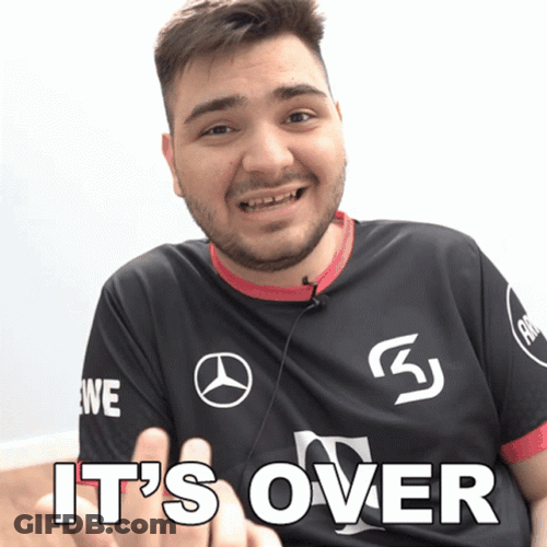 Its Over Gesture Boy In Black GIF