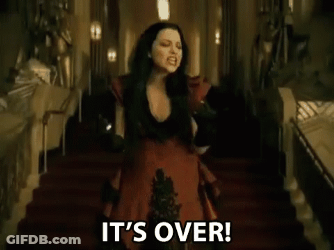 Its Over Lady Flying High GIF