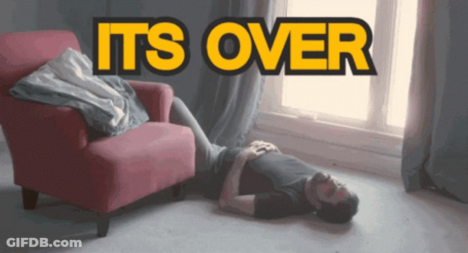 Its Over Man Lying In The Floor GIF