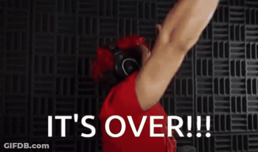 Its Over Man Spinning Around GIF