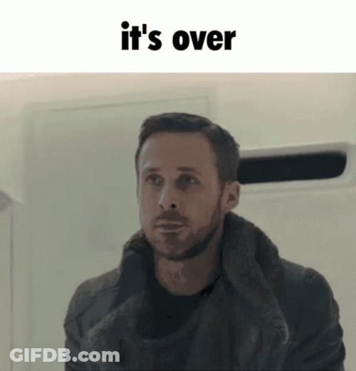 Its Over Man Washing Face GIF