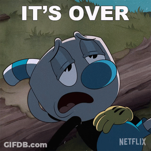 Its Over Mugman GIF