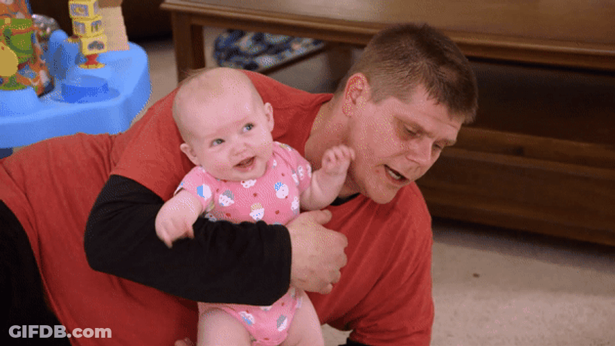 Its Papa Holding The Baby Not The Mama GIF