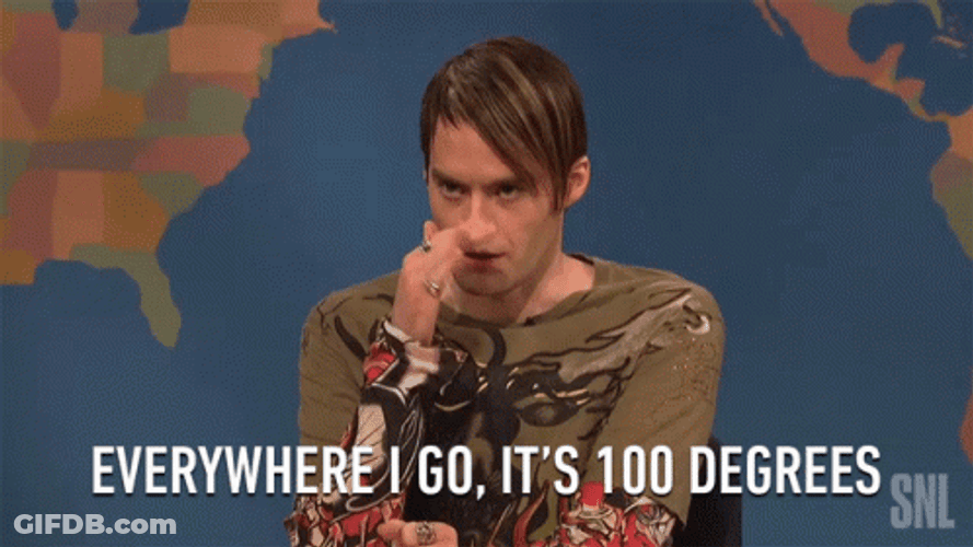 Its So Hot Bill Hader GIF