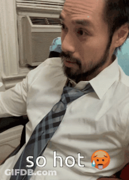 Its So Hot Sweaty Man GIF
