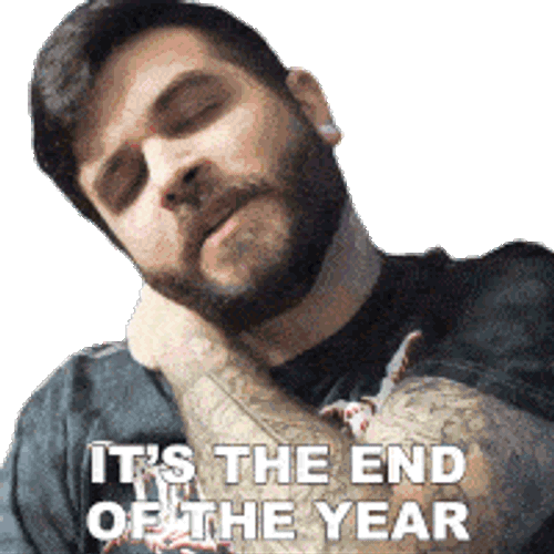 Its The End Of The Year Andrew Baena Sticker GIF