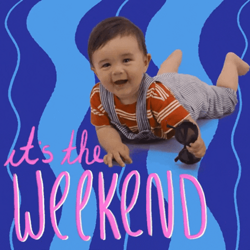 Its The Weekend Playing Baby GIF