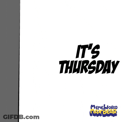 Its Thursday Bear Meme GIF