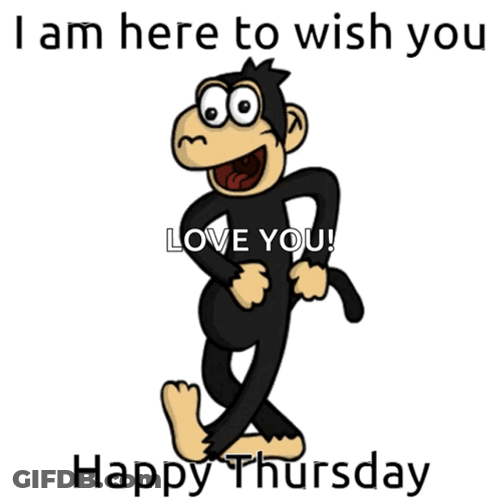 Its Thursday Dancing Monkey GIF