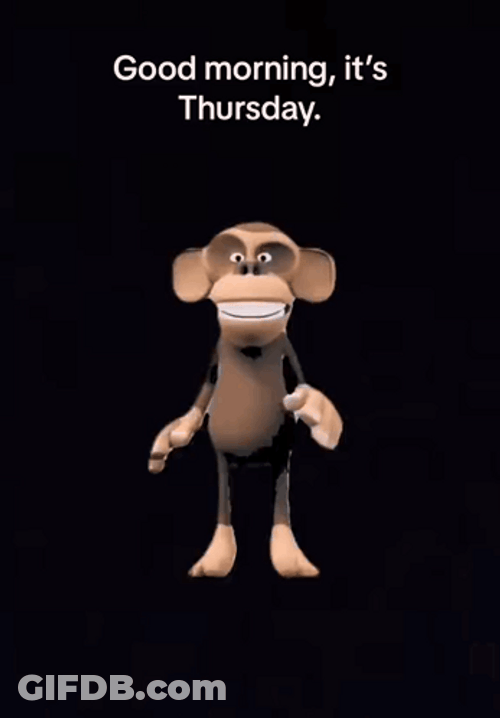 Its Thursday Dancing Monkey GIF