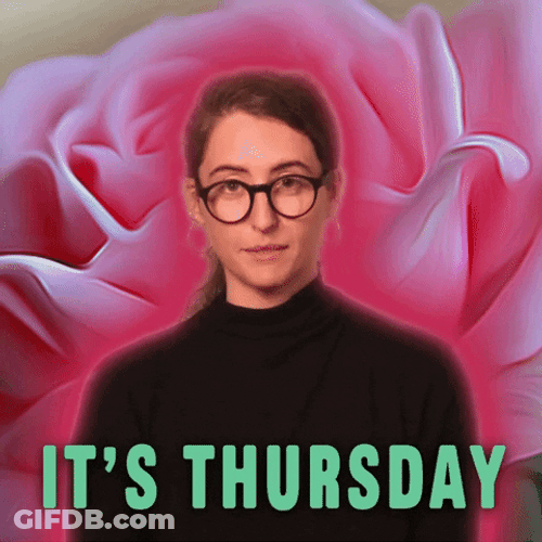 Its Thursday Girl With Glasses GIF