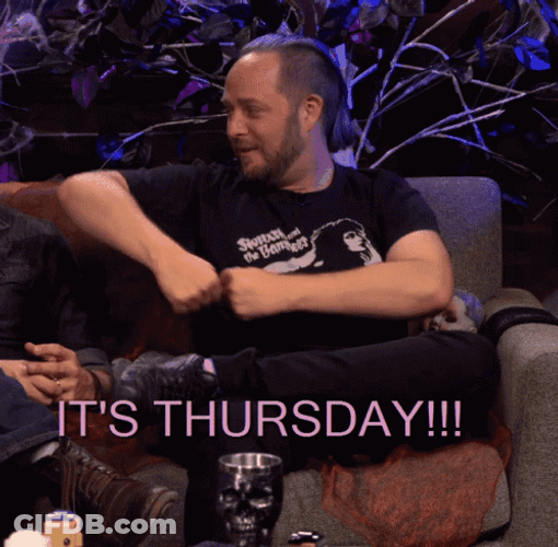 Its Thursday Hands Moving Side To Side GIF