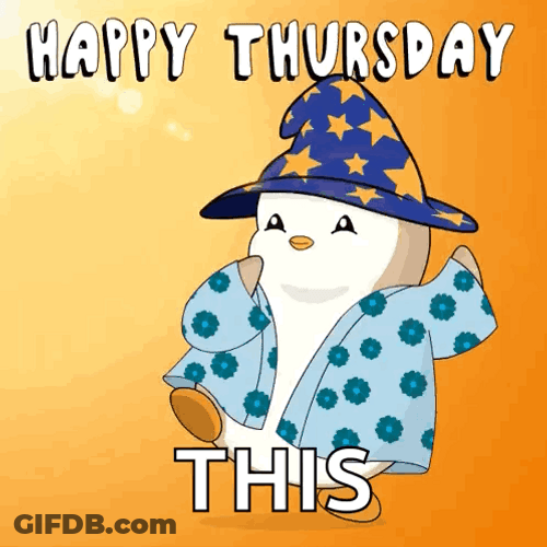 Its Thursday Penguin Wizard GIF