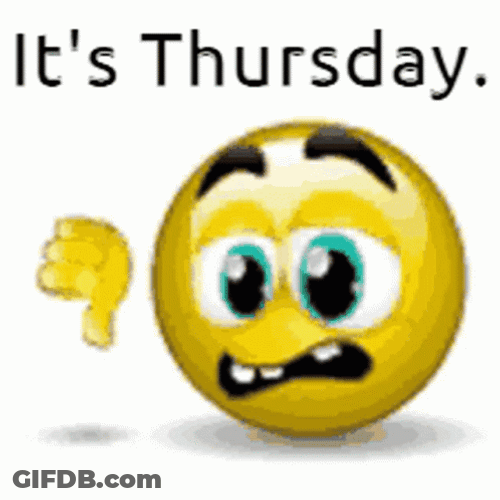 Its Thursday Thumbs Down GIF