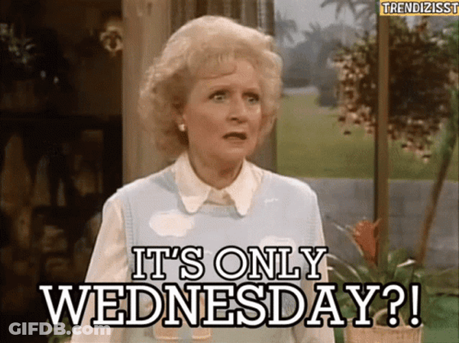 Its Wednesday Only Betty White GIF