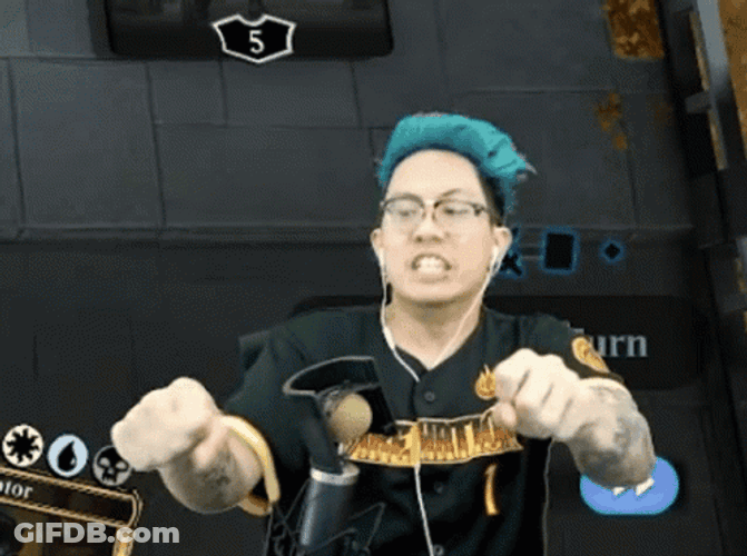 Its Working Man In His Blue Green Hair GIF