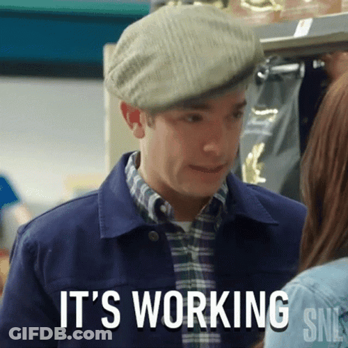 Its Working Man Wearing A Navy Blue Jacket GIF