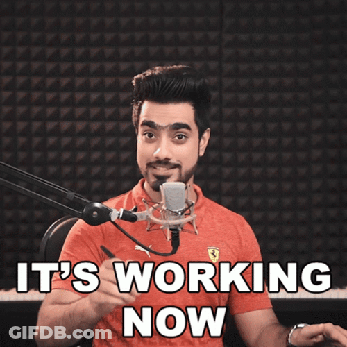 Its Working Now Unmesh Dinda GIF