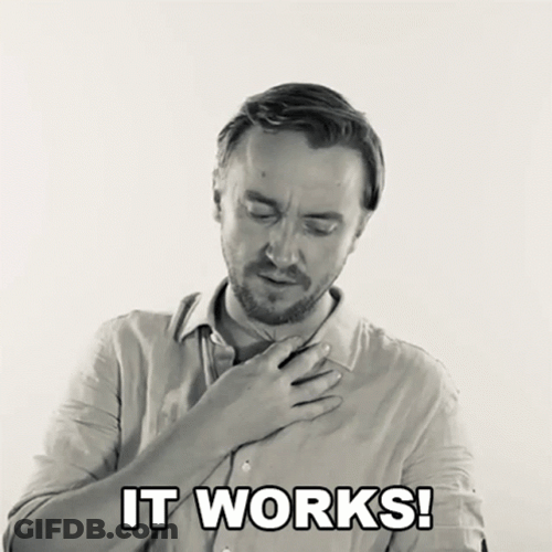 Its Working Tom Felton While Holding His Chest GIF