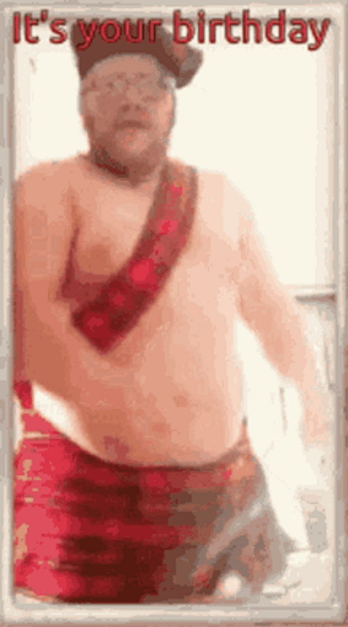 Its Your Birthday Guy Shaking His Body GIF
