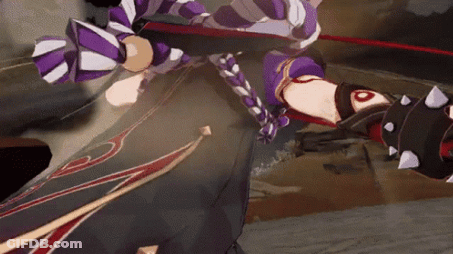 Itto Unveiling Powers Genshin Impact GIF