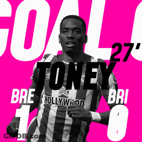 Ivan Toney Brentford Score Card GIF