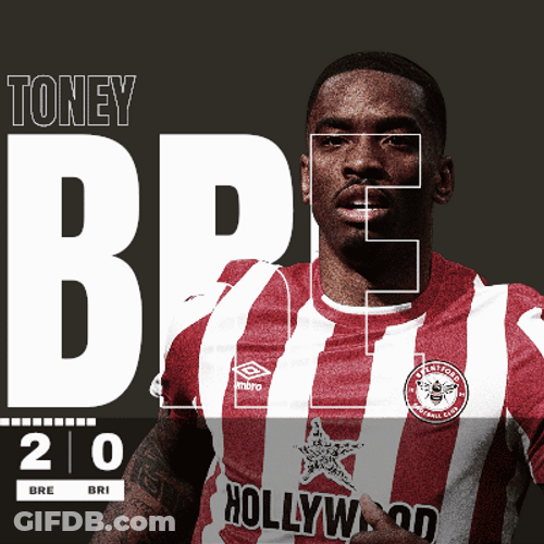 Ivan Toney Brentford Score Digital Design GIF
