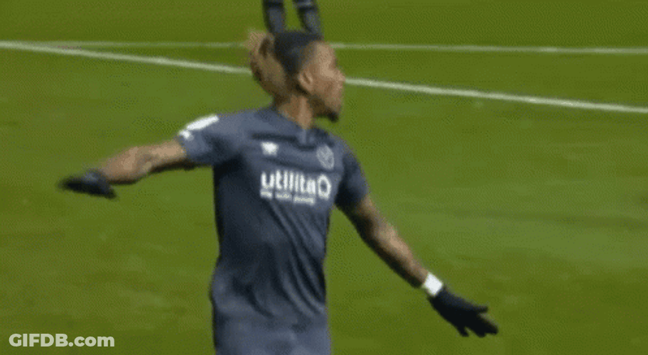 Ivan Toney High Five Dance Celebration GIF