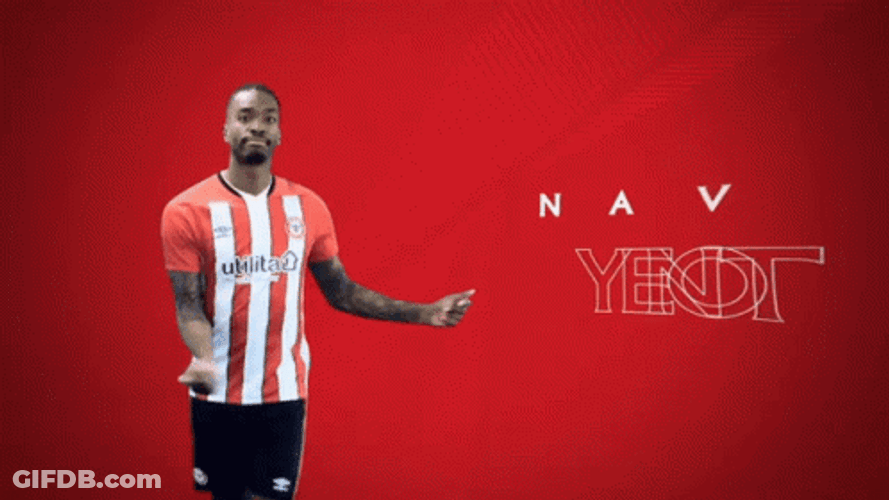 Ivan Toney Playful Model Walk GIF