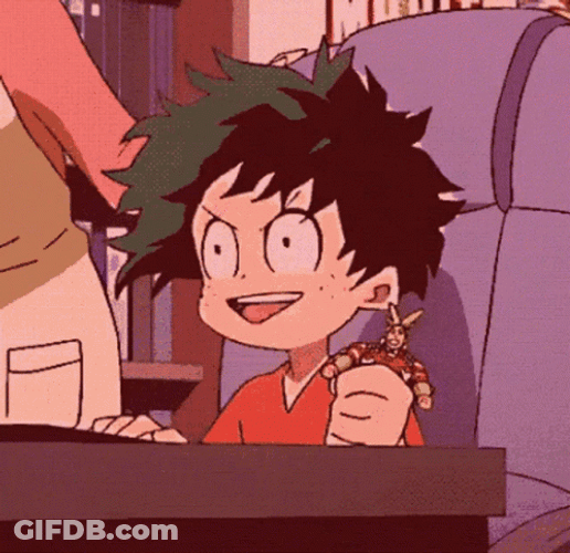 Izuku Midoriya Doing Headbang GIF