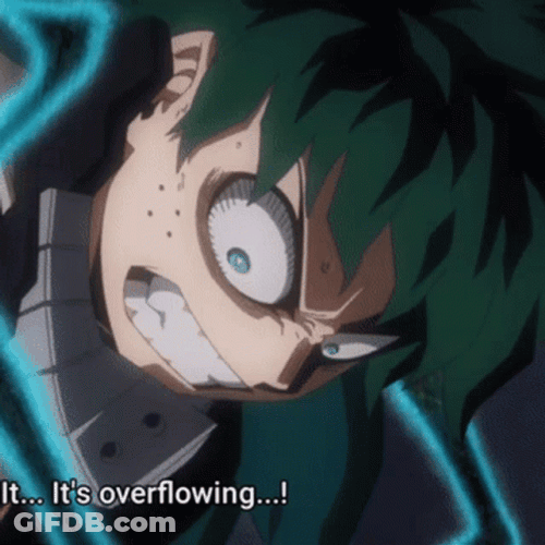 Izuku Midoriya It's Overflowing GIF