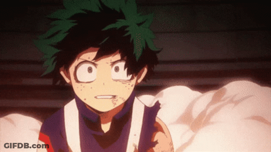 Izuku Midoriya Surrounded By Smoke GIF