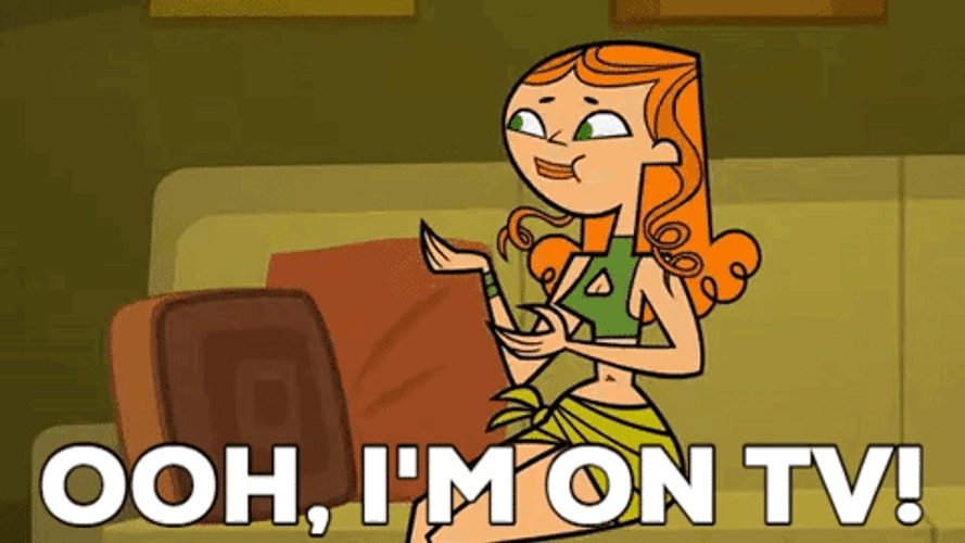 Izzy Glad To Be Seen On Tv GIF