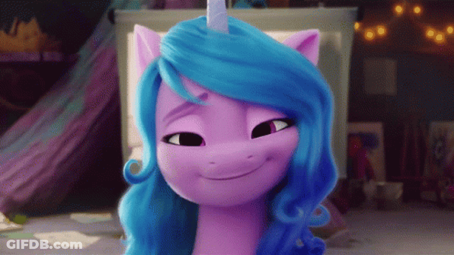 Izzy Moonbow Glasses On GIF