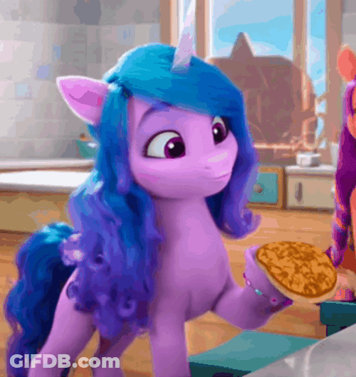 Izzy Moonbow Grabbing A Snack GIF