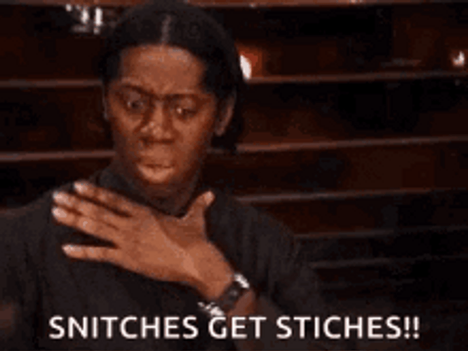 J. Alexander Snitches Get Stitches Meme GIF